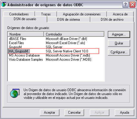 Plataforma de SQL en Espejo con testigo